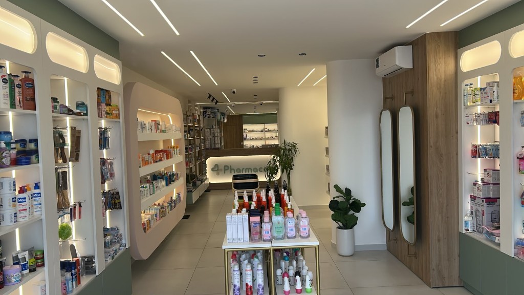Pharmacare pharmacy interior shelving